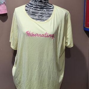 Secret Treasures "Hibernating" Sleep Top Sz 2X